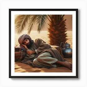 Bedouin Sleeping In Shadow 2 1 Art Print