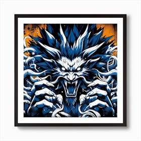 Monster Japanese Style Art Print