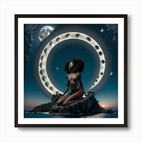 Moon Phases 2 Art Print