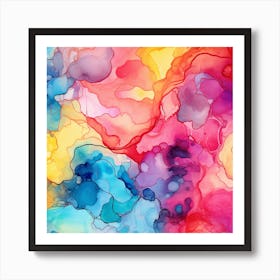 Abstract Watercolor Painting Art Print