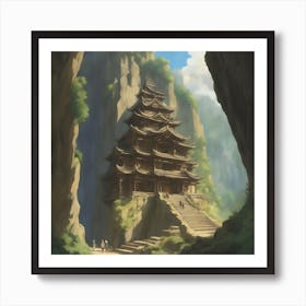 Mountain Temple 2 Art Print