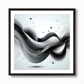 Abstract Wave Background 1 Art Print