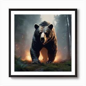 Bear In The Forest 14 Art Print