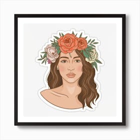 Flower Girl picture Art Print