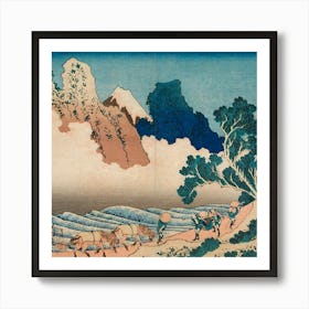 Japanese Artback View Of Fuji From The Minobu River (Circa 1830 1832) Art Print