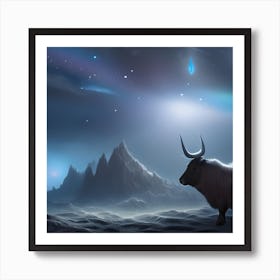 Ox Landscape Affiche