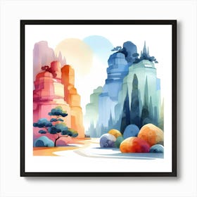 Landscape Painting 169 Art Print