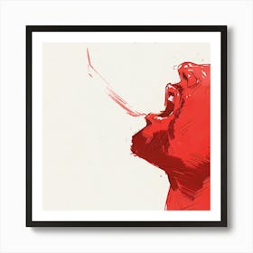 Sneezing Man Art Print