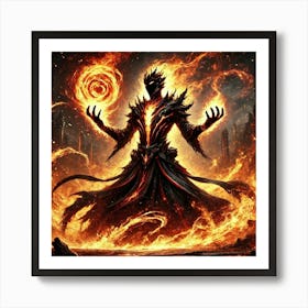 Infernal Flame Art Print