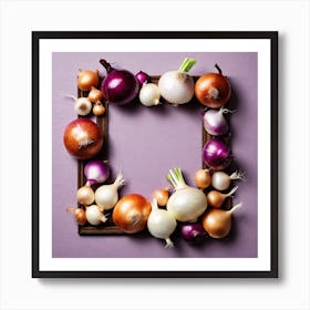 Onion Frame 1 Art Print