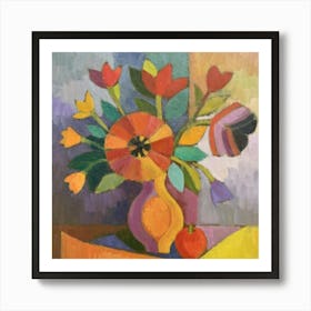 Vibrant Oil Painting Art Print