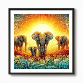 Wild Animal Illustration 47 Poster