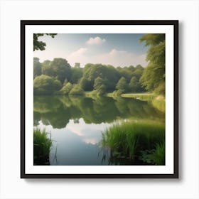 Lake In The Woods 7 Art Print