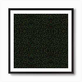 Black And Green Art Print