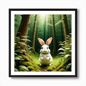 Rabbit In The Forest 5 Art Print