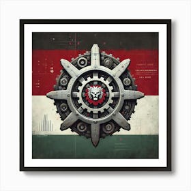 Iron Commonwealth Flag Belarus Art Print