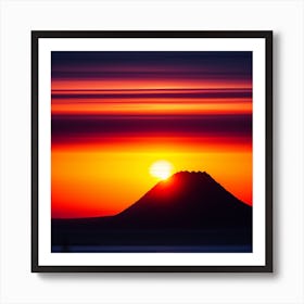 Sunset In Iceland Art Print