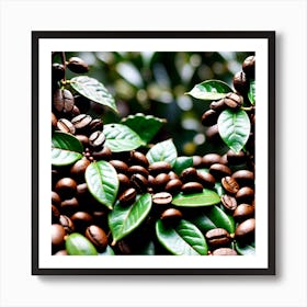 Coffee Beans On A Tree 50 Art Print