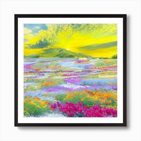 Field Of Flowers Art Print