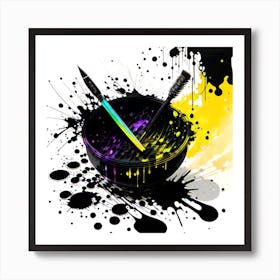 Splatter Brush 1 Art Print