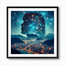 Starry Night 1 Art Print