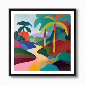 Abstract Travel Collection Haiti Art Print