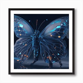 3d Butterfly 6 Art Print