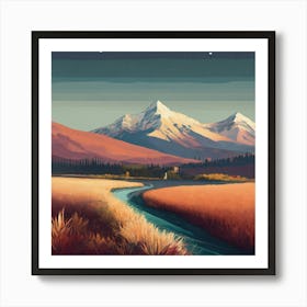 Landscape Painting 9 Art Print