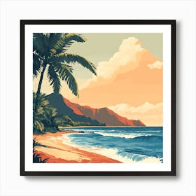 Hawaiian Beach 1 Art Print