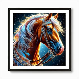 Creative Horse Beauty Illustration Nr 195 Art Print