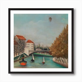 Study For View Of The Pont De Sèvres, Henri Rousseau Art Print