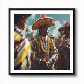 Mexican Dancers 4 Art Print