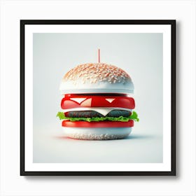 Cheeseburger Iconic (145) Art Print