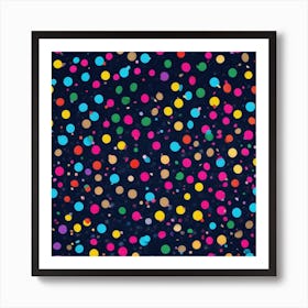 Polka Dots Background Art Print