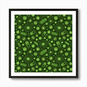 Green Bugs Art Print