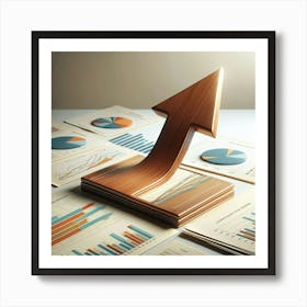 Arrow Pointing Up Art Print