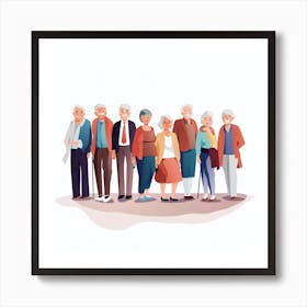 Old People 1 Art Print