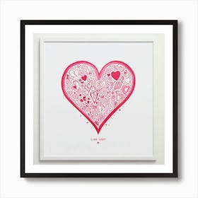 Love Heart Print Art Print