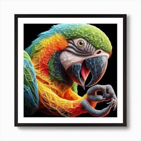 Parrot Colorful Art Print