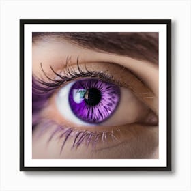 Purple Eye 6 Art Print