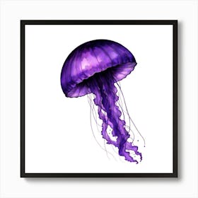 Purple Jellyfish Art Print