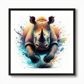 Rhino 8 Art Print