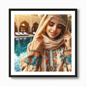 Beautiful Muslim Woman 2 Art Print