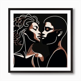 Couple Together Art Print