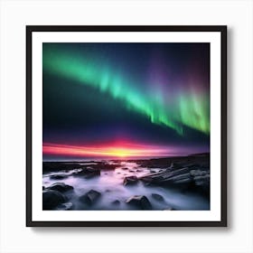 Aurora Borealis 100 Art Print