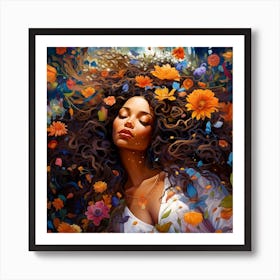 Dreaming Of Flowers Art Print