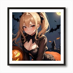 Halloween Girl Art Print