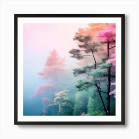 Vibrant Wild Forest Art Print