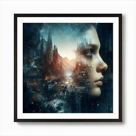 Futuristic Cityscape 20 Art Print