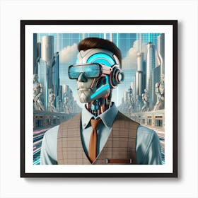 Futuristic Man 11 Art Print